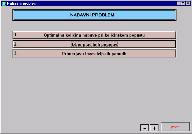 Poslovna programska oprema Cena kapitala 7.0