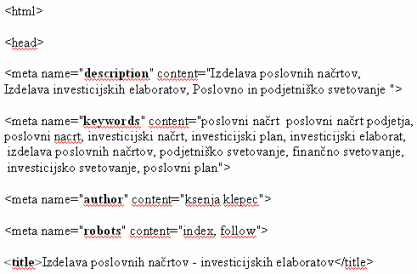 optimizacija spletnih strani